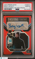 Bray Wyatt 2023 Prizm WWE Sensational Signatures Red Auto Autograph 57/99 PSA 10