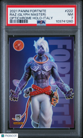 Raz (Glyph Master) 2021 Panini Fortnite Optichrome Legendary Outfit #222 PSA 7