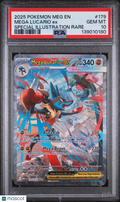 Mega Lucario EX 2025 Pokemon Evolution Special Illustration Rare PSA 10 #179