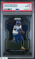 Justin Jefferson 2020 Panini Prizm Rookie RC Minnesota Vikings #398 PSA 10