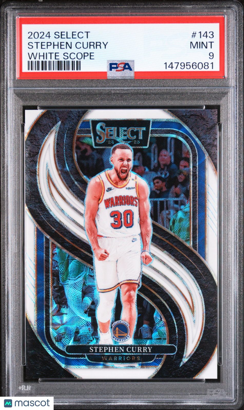 Stephen Curry 2024-25 Select White Scope 6/35 Golden State Warriors PSA 9