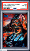 Vader 2024 Topps Star Wars Galaxy Dark Aspirations Aqua Sonar 93/199 PSA 10