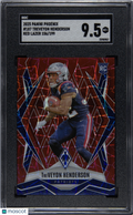 Treveyon Henderson 2025 Phoenix Red Lazer RC New England Patriots /199 SGC 9.5