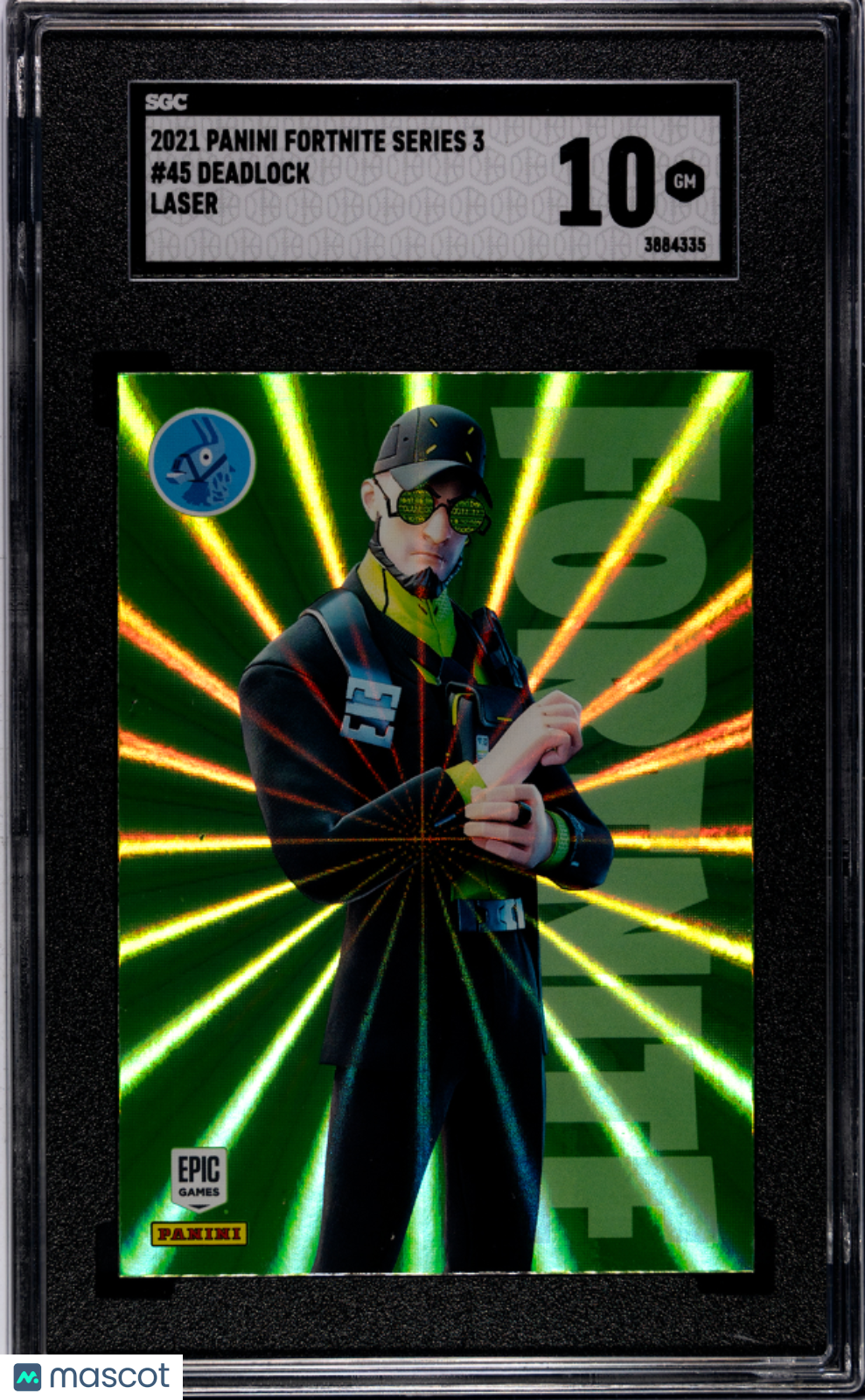 Deadlock 2021 Panini Fortnite Series 3 Laser #45 SGC 10