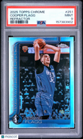 Cooper Flagg 2025-26 Topps Chrome Refractor Rookie RC Dallas Mavericks PSA 9