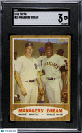 Managers' Dream 1962 Topps Mickey Mantle / Willie Mays #18 SGC 3