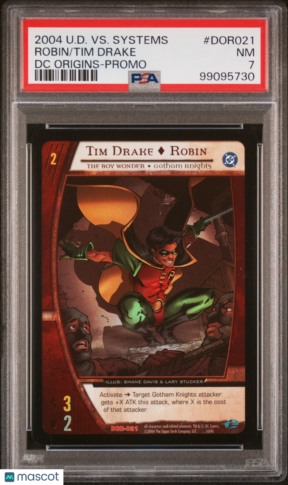 Robin Tim Drake 2004 Upper Deck VS. Systems DC Origins Promo #DOR021 PSA 7