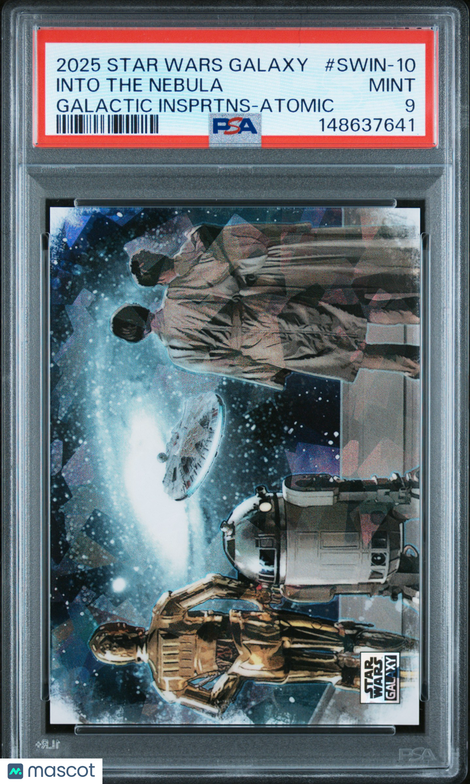 Into The Nebula 2025 Topps Chrome Star Wars Galaxy Atomic Refractor /150 PSA 9