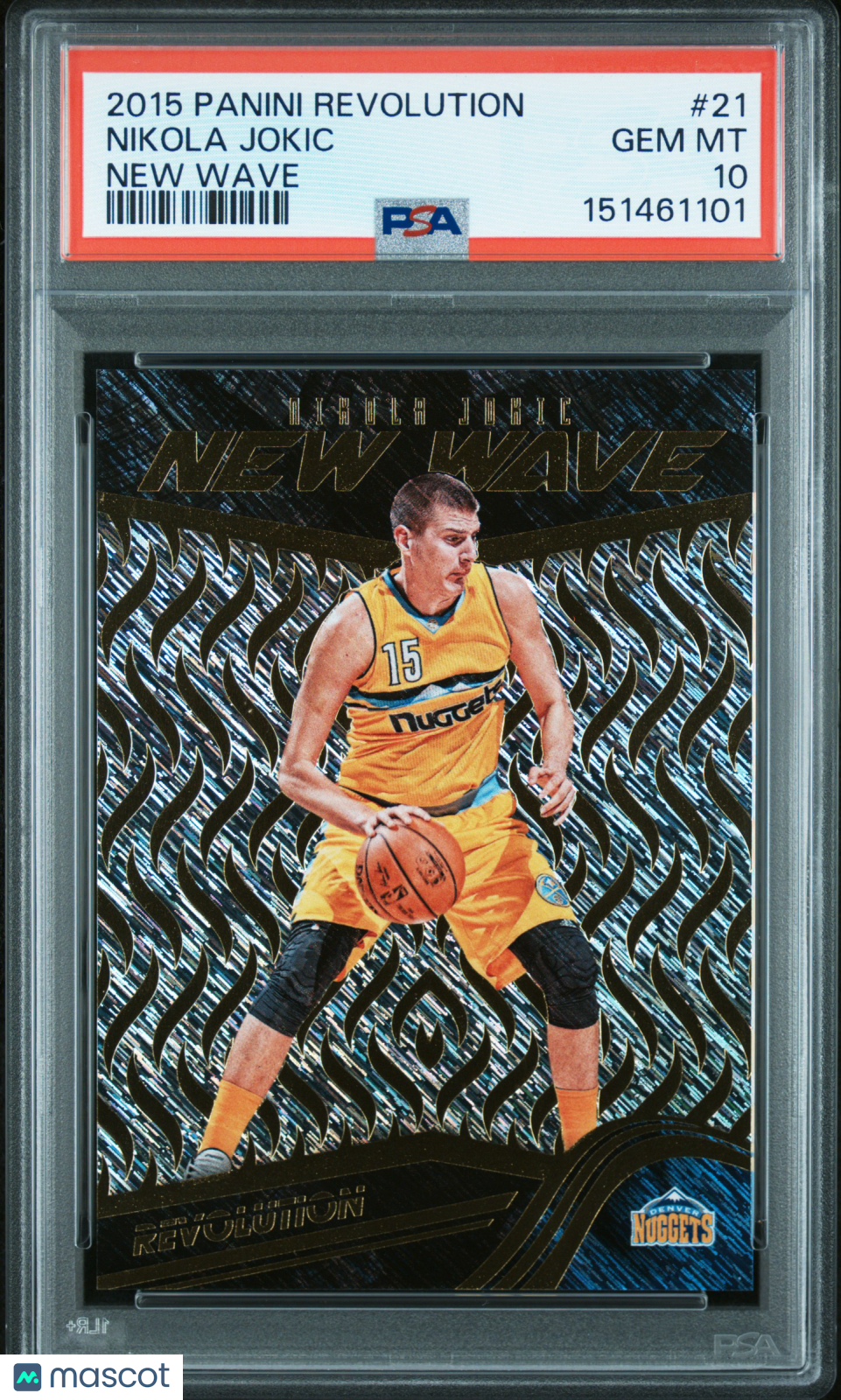 Nikola Jokic 2015-16 Revolution New Wave Rookie RC Denver Nuggets #21 PSA 10