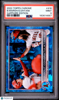 Shohei Ohtani 2022 Topps Chrome Sapphire Edition Los Angeles Angels #416 PSA 9