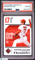 Shohei Ohtani 2018 Chronicles Rookie RC Los Angeles Angels #1 PSA 10