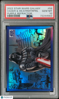 Lord Vader & HS. Strmtrprs 2022 Topps Star Wars Galaxy Purple 14/25 #59 PSA 10