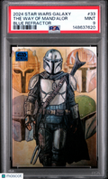 The Way Of Mand'alor 2024 Topps Chrome Star Wars Galaxy Blue 58/150 PSA 9