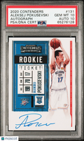 Aleksej Pokusevski 2020-21 Contenders Auto Autograph RC OKC Thunder PSA 10 10