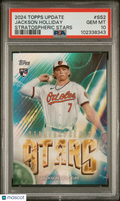 Jackson Holliday 2024 Topps Update Stratospheric Stars Rookie RC Orioles PSA 10
