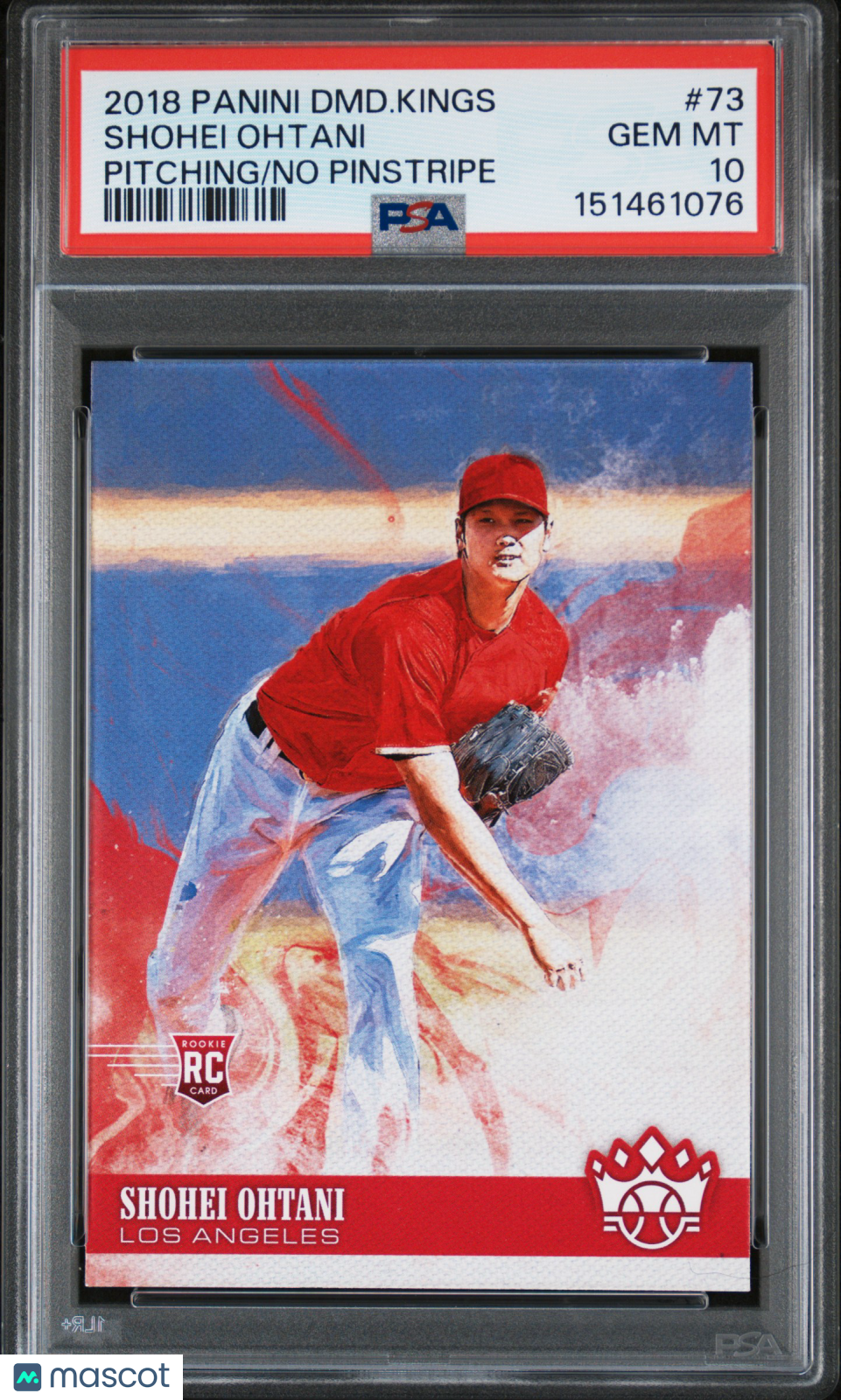 Shohei Ohtani 2018 Diamond Kings Pitching Rookie RC Los Angels Angels PSA 10
