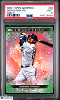 Shohei Ohtani 2024 Topps Inception GREEN Parallel Los Angeles Dodgers PSA 9