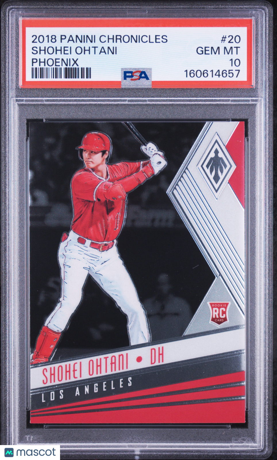 Shohei Ohtani 2018 Chronicles Phoenix Rookie RC Los Angeles Angels #20 PSA 10