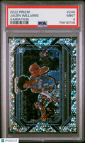 Jalen Williams 2022-23 Prizm Variation Disco Rookie RC OKC Thunder PSA 9