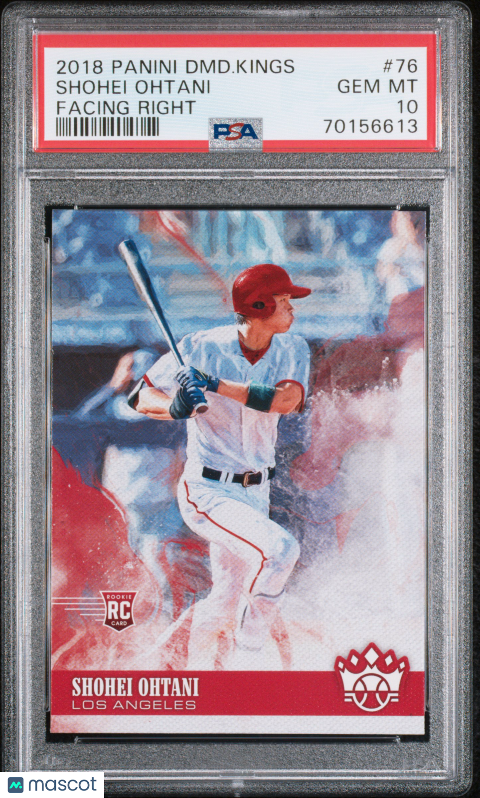 Shohei Ohtani 2018 Diamond Kings Facing Right Rookie RC LA Angels PSA 10