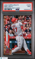 Mike Trout 2020 Topps Update Memorial Day Camo Los Angeles Angels 14/25 PSA 9