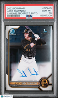 Jack Suwinski 2022 Bowman Chrome 1st Auto Autograph RC Pirates PSA 10
