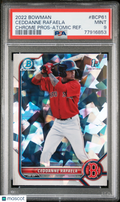 Ceddanne Rafaela 2022 Bowman Chrome 1st Atomic Refractor RC Red Sox PSA 9