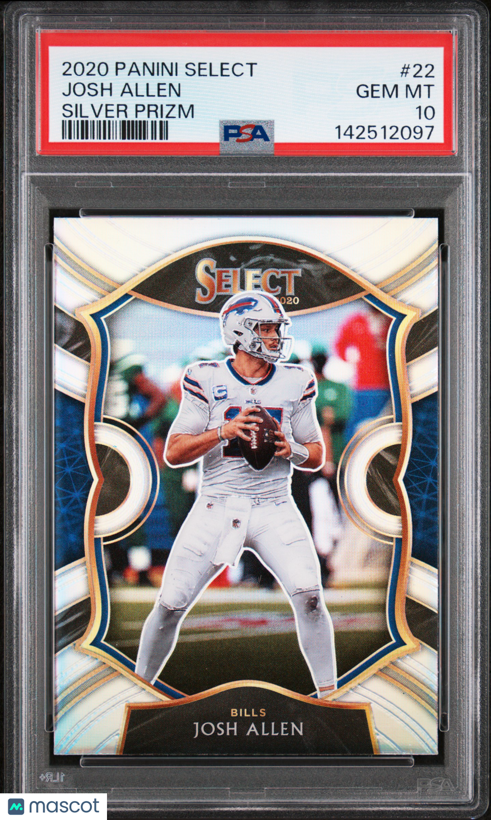 Josh Allen 2020 Select Silver Prizm Buffalo Bills #22 PSA 10