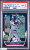 Josue De Paula 2023 Bowman Chrome 1st Navy Mega Box Dodgers 154/175 PSA 10