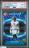 Emeka Egbuka 2025 Rookies & Stars Stellar Rookies Blue 50/50 Buccaneers PSA 10
