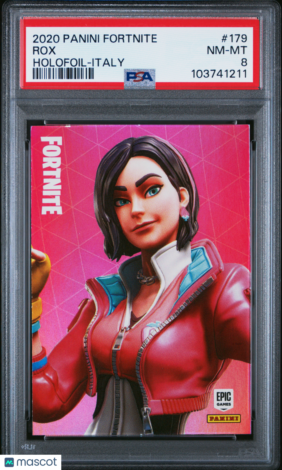 Rox 2020 Panini Fortnite Italy Holofoil #179 PSA 8