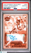 Darryl Strawberry 2025 Topps Shoebox Treasures Auto Autograph Mets 32/50 PSA 10