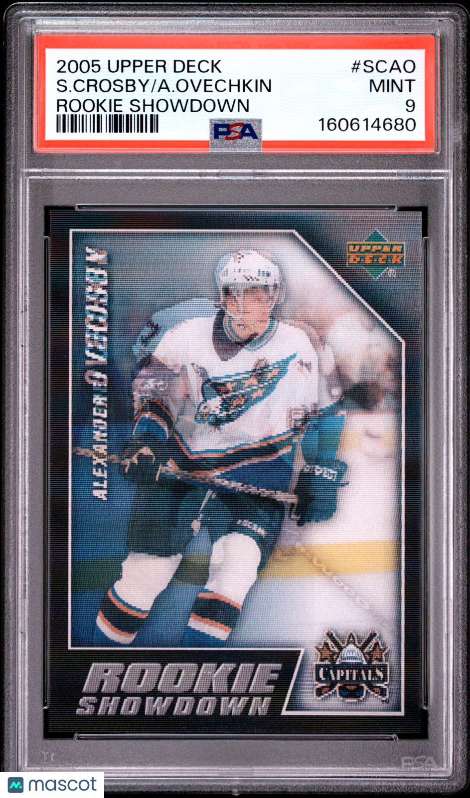 Alenander Ovechkin Sidney Crosby 2005 Upper Deck Rookie Showdown RC #SCAO PSA 9