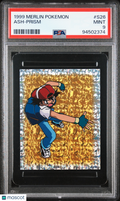 Ash 1999 Merlin Pokemon Prism #S26 PSA 9