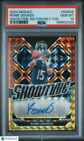 Rome Odunze 2024 Mosaic Showtime Auto Autograph RC Chicago Bears PSA 10