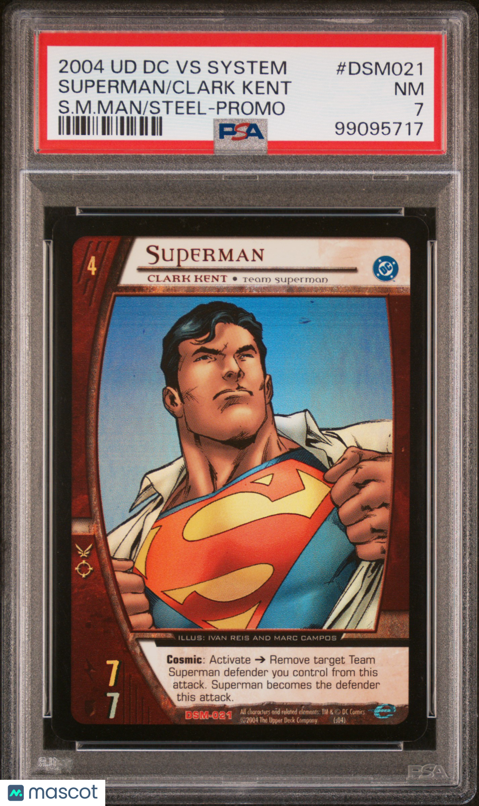 Clark Kent Superman 2004 Upper Deck DC VS System Man Of Steel #DSM021 PSA 6