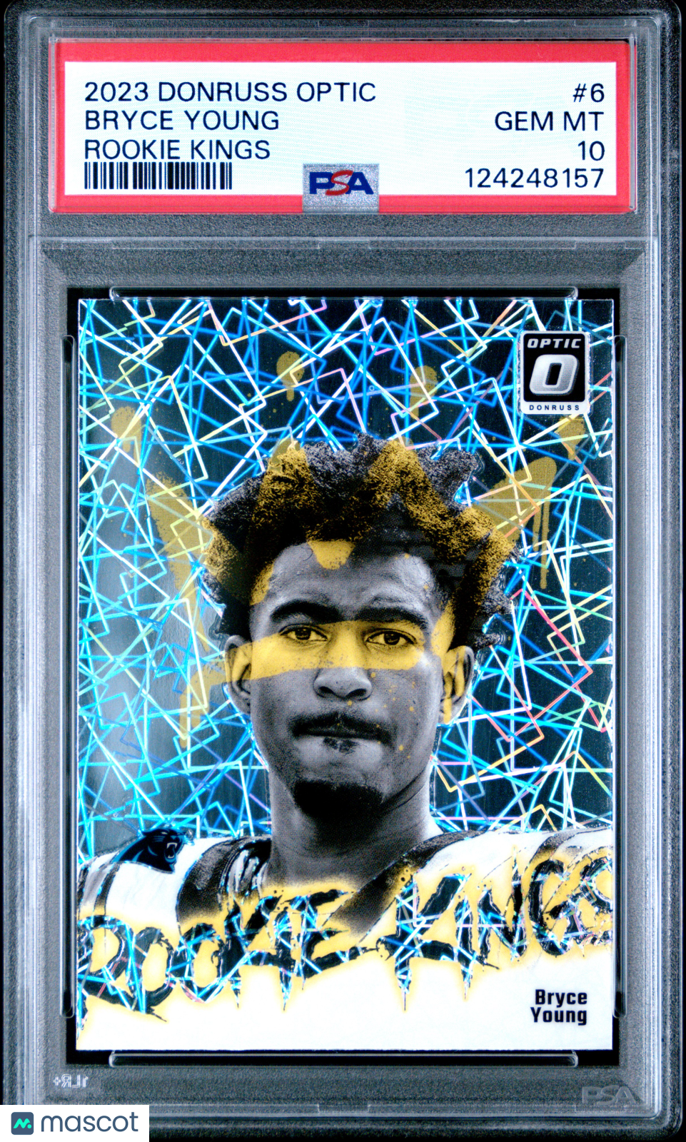Bryce Young 2023 Optic Rookie Kings SSP CASE HIT RC Carolina Panthers PSA 10