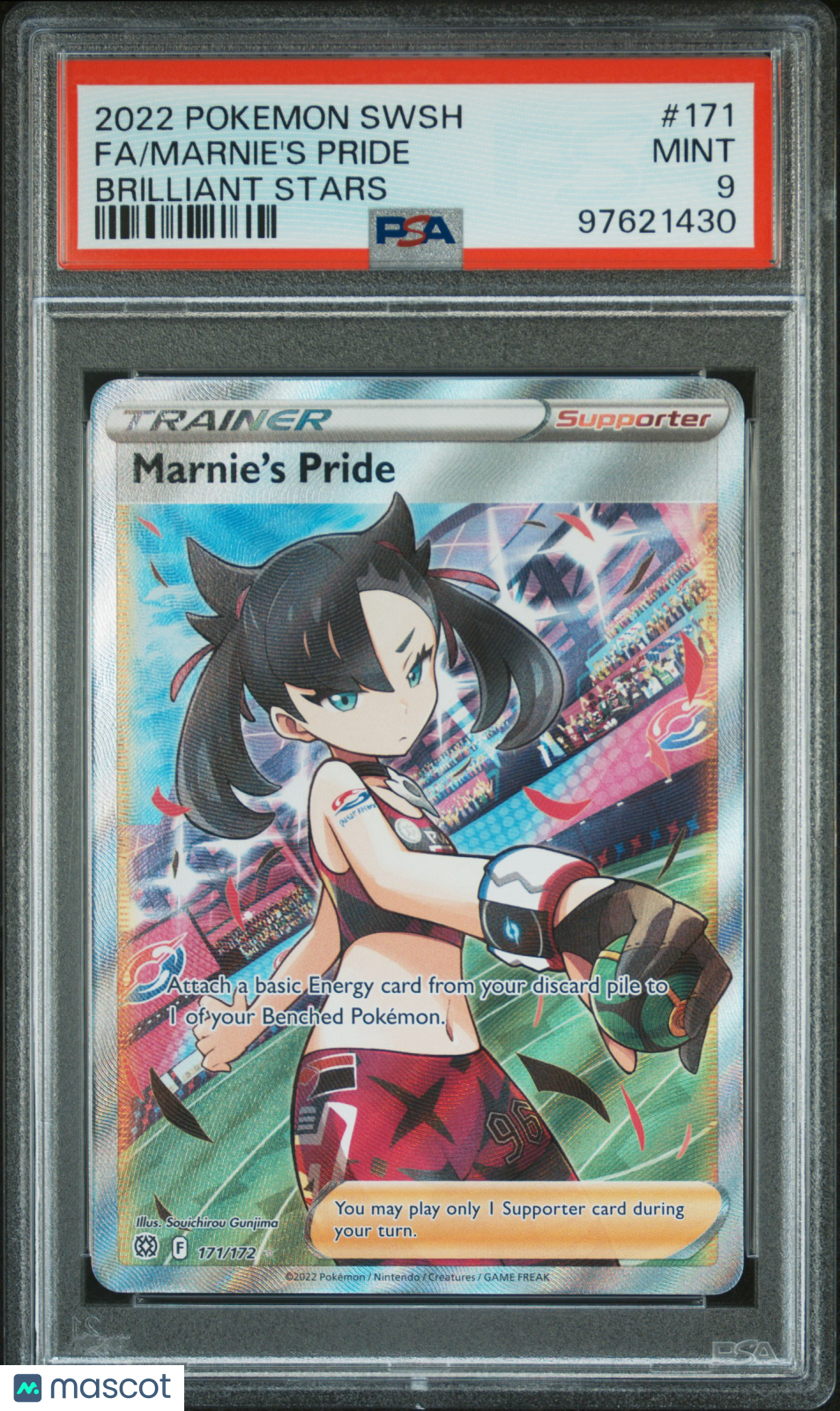 Marnie's Pride 2022 Pokemon Brilliant Stars PSA 9 #171