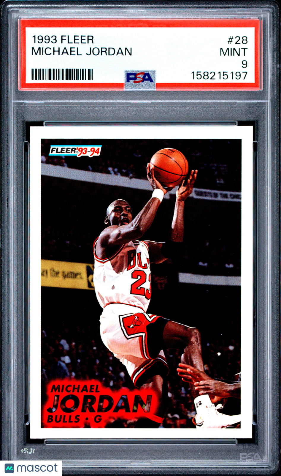 Michael Jordan 1993 Fleer Card #28 Chicago Bulls PSA 9