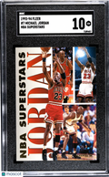 Michael Jordan 1993-94 Fleer NBA Superstars Chicago Bulls #7 SGC 10
