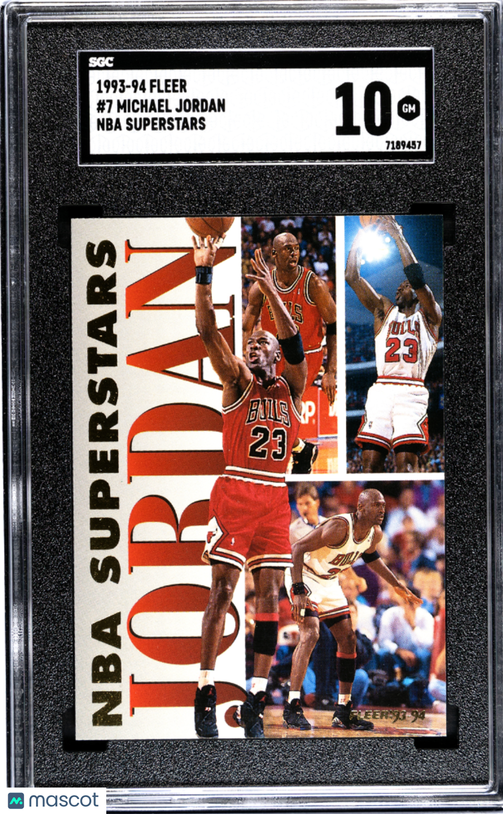 Michael Jordan 1993-94 Fleer NBA Superstars Chicago Bulls #7 SGC 10