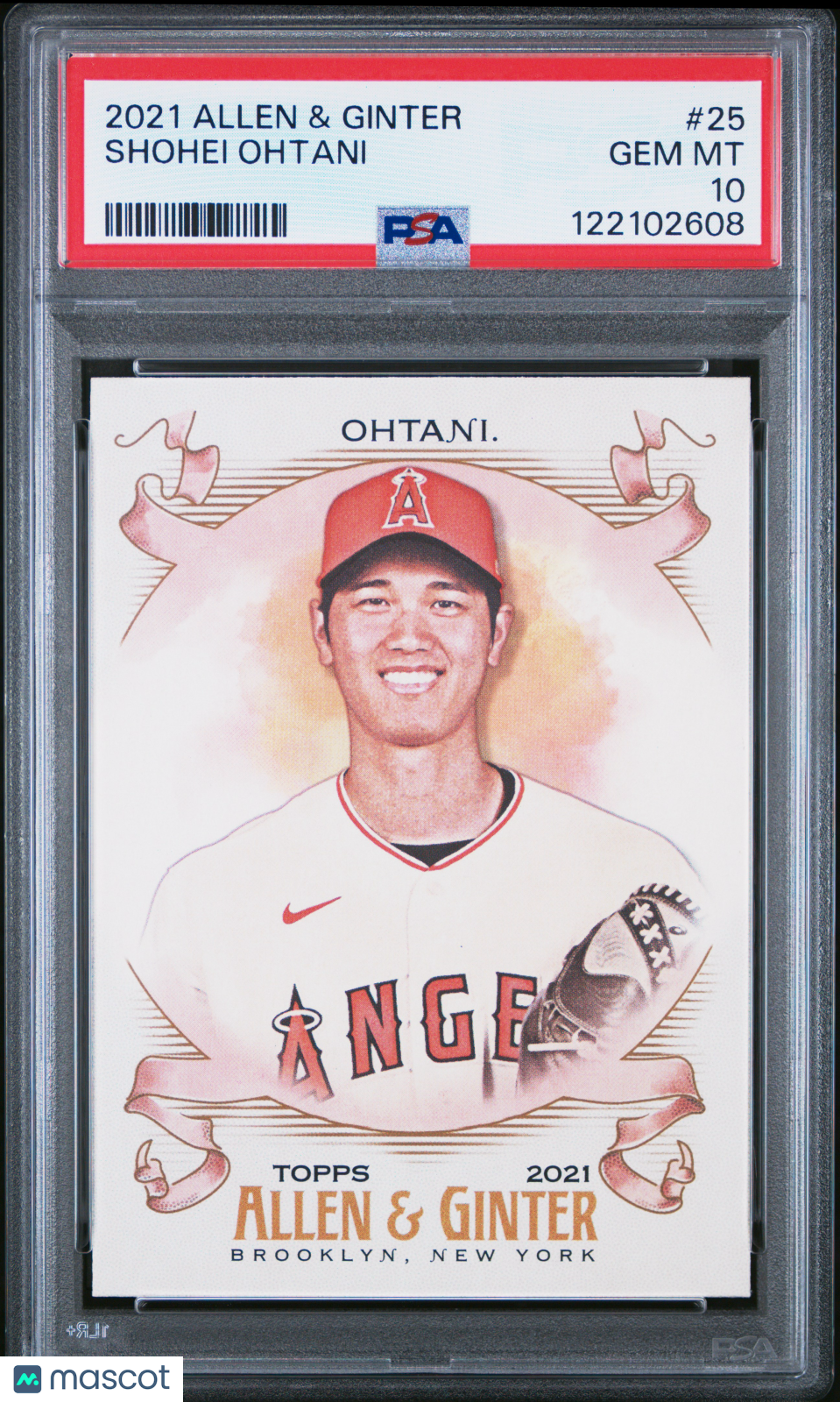 Shohei Ohtani 2021 Topps Allen & Ginter Card Los Angeles Angels #25 PSA 10