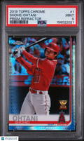 Shohei Ohtani 2019 Topps Chrome Prism Refractor 2nd Year LA Angels #1 PSA 9