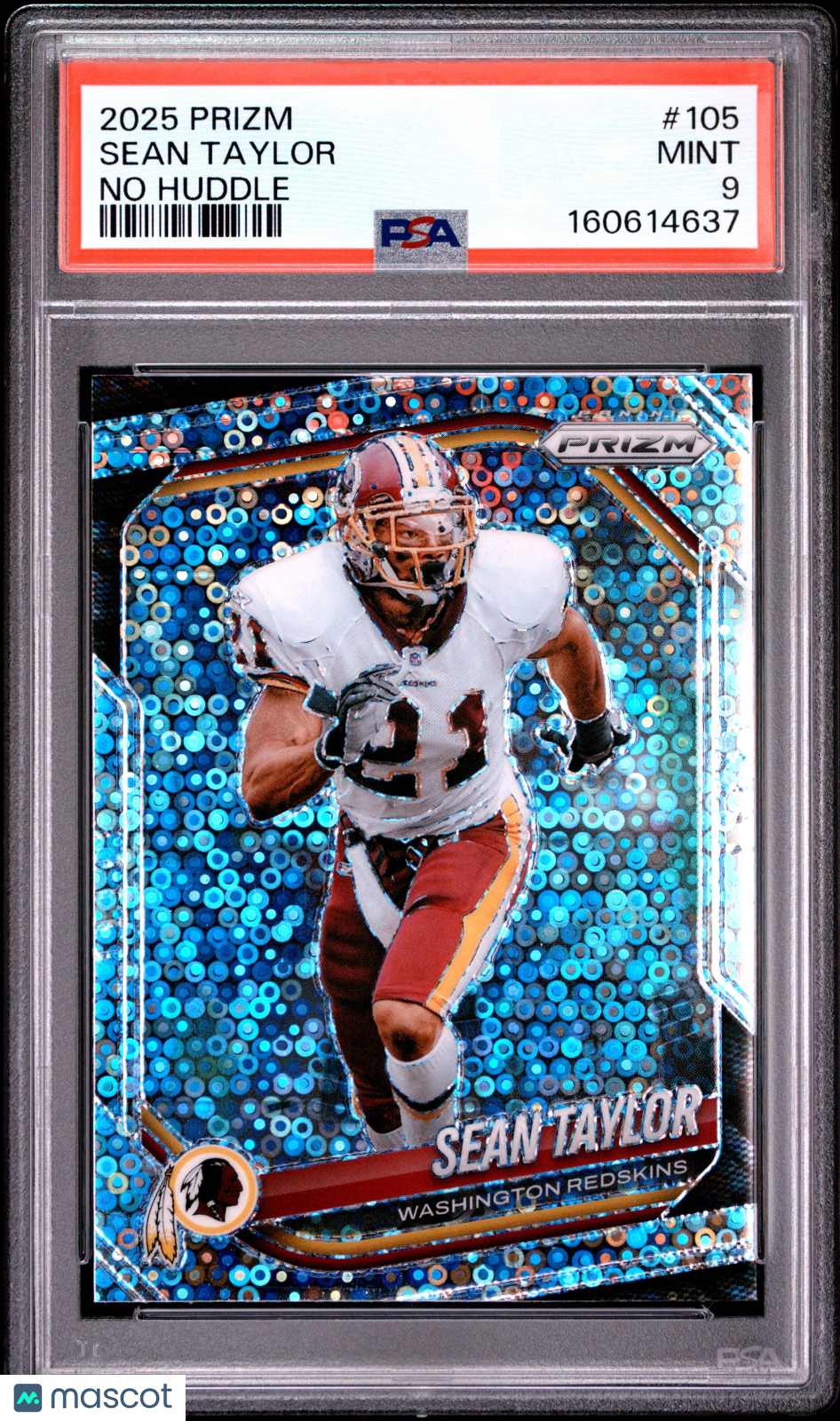 Sean Taylor 2025 Prizm No Huddle Disco Prizm Washington Redskins #105 PSA 9