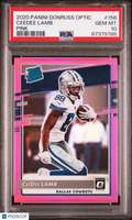 Ceedee Lamb 2020 Optic Pink Rated Rookie RC Dallas Cowboys PSA 10