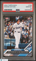 Shohei Ohtani 2024 Topps Now All-Time Japanese Leader #106 LA Dodgers PSA 10