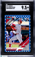 Shohei Ohtani 2019 Donruss Independence Day Los Angeles Angels SGC 9.5