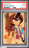 Michael Jordan 1998-99 Fleer Ultra Gold Medallion Chicago Bulls #85G PSA 8