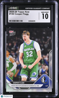 Cooper Flagg 2025-26 Topps Now Rookie RC Dallas Mavericks #150 CGC 10