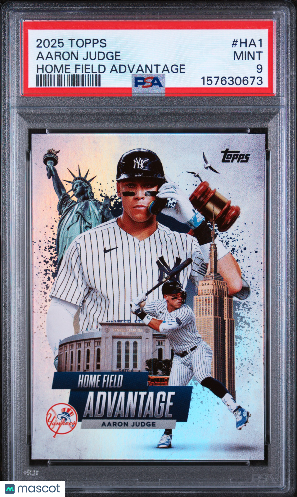 Aaron Judge 2025 Topps Home Field Advantage SSP New York Yankees PSA 9
